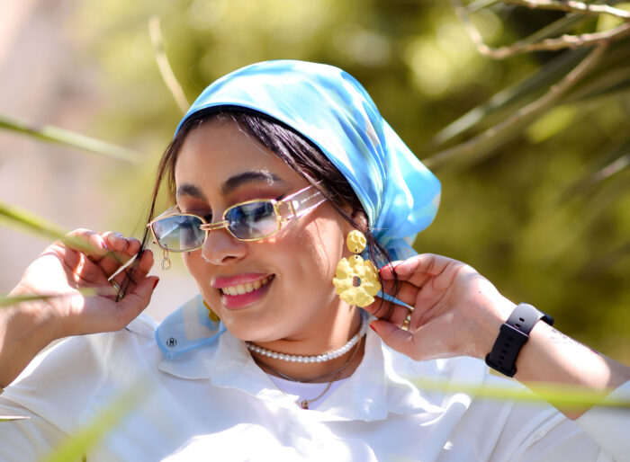 ⁦اسكارف جاكوار بلو⁩ - الصورة ⁦3⁩