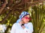 ⁦اسكارف جاكوار ازرق⁩ - الصورة ⁦2⁩