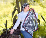 زيبرا اسكارف فخم من الكريب شيفون الناعم، يضيف لمسة من الأناقة على أي إطلالة.